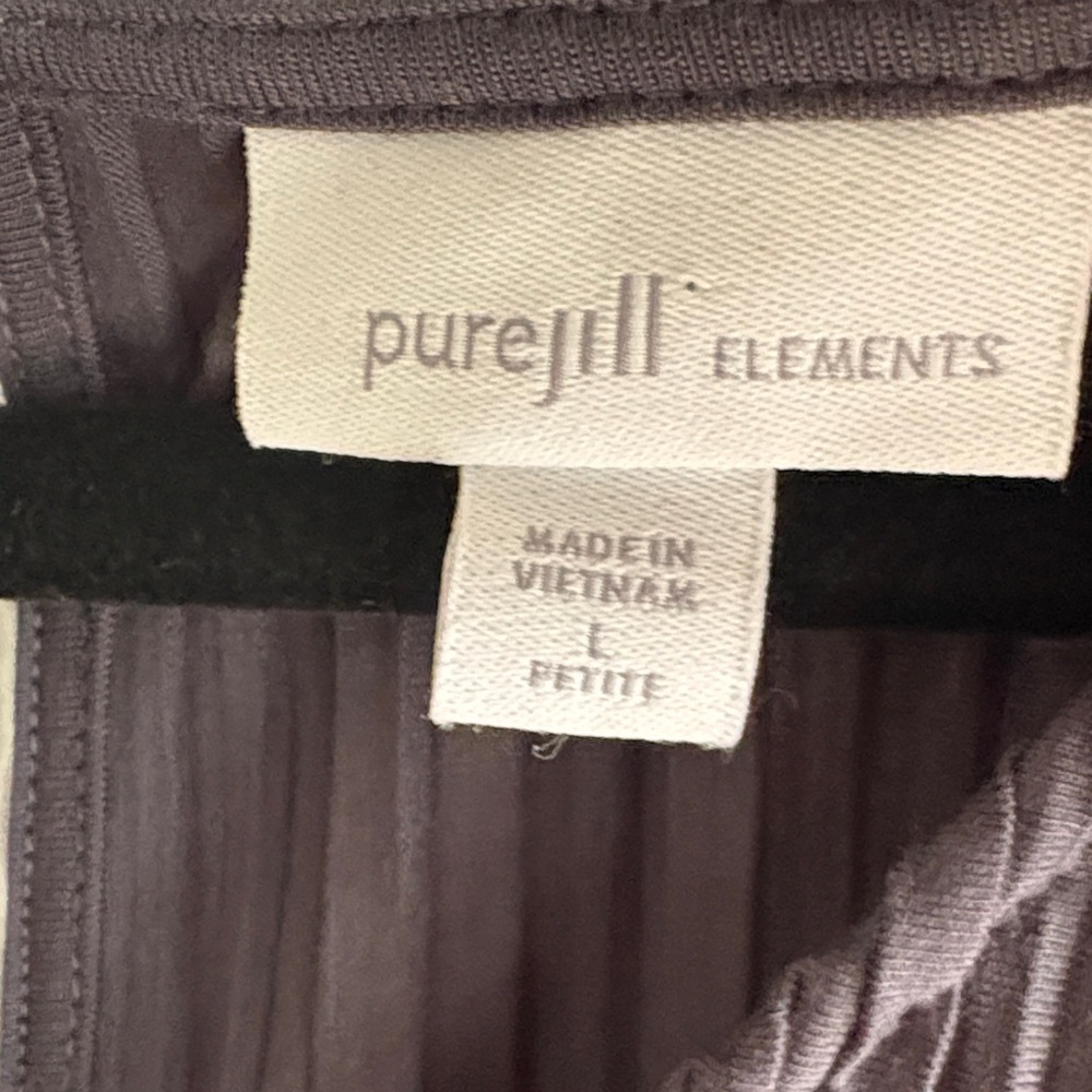 J. Jill Charcoal Pleated Jumpsuit - Picture 2 of 8